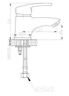 Смеситель для раковины Weltwasser WW MX Арт. ISAR 501